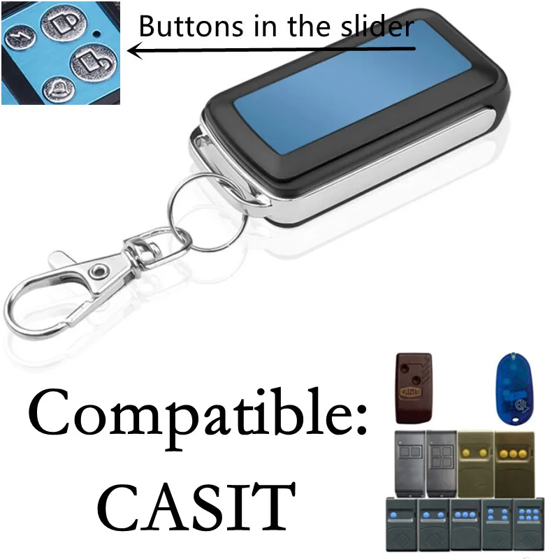 CASIT TXS1 TXS2 XS3 TXS4 Garage Door Remote Control 433mhz Clone CASIT Fixed Code 433.92MHz Gate Opener