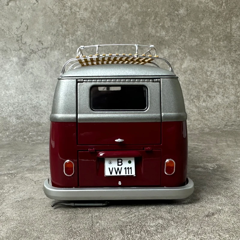 Schuco 1:18 VW  T1b Bus Lowrider  van Alloy Open door car model collection  Birthday gift static display model