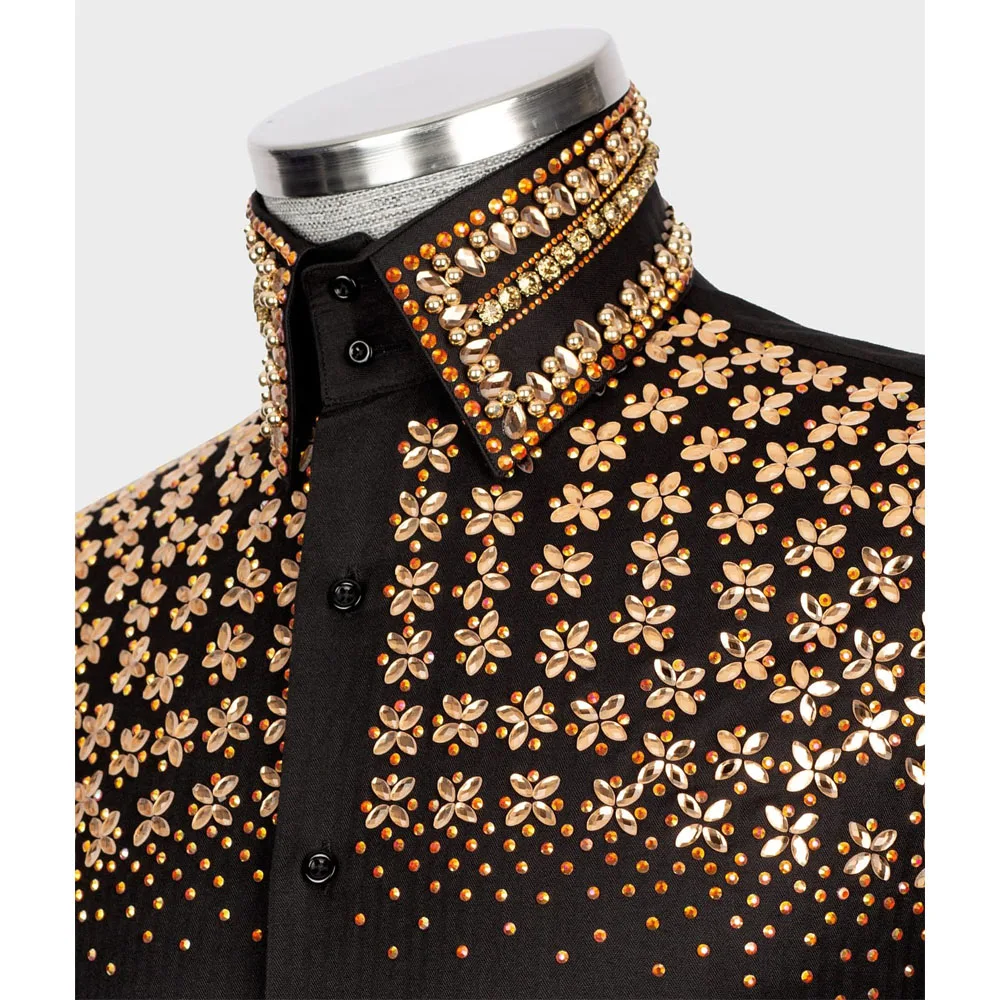 Man Shirt With Beaded