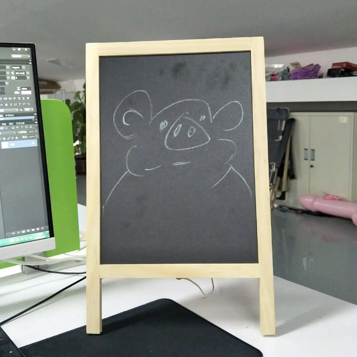 1set-mini-wooden-blackboard-25x40cm-double-sided-easel-stand-message-board-for-bar-counter-table-markers-food-signage-labeling