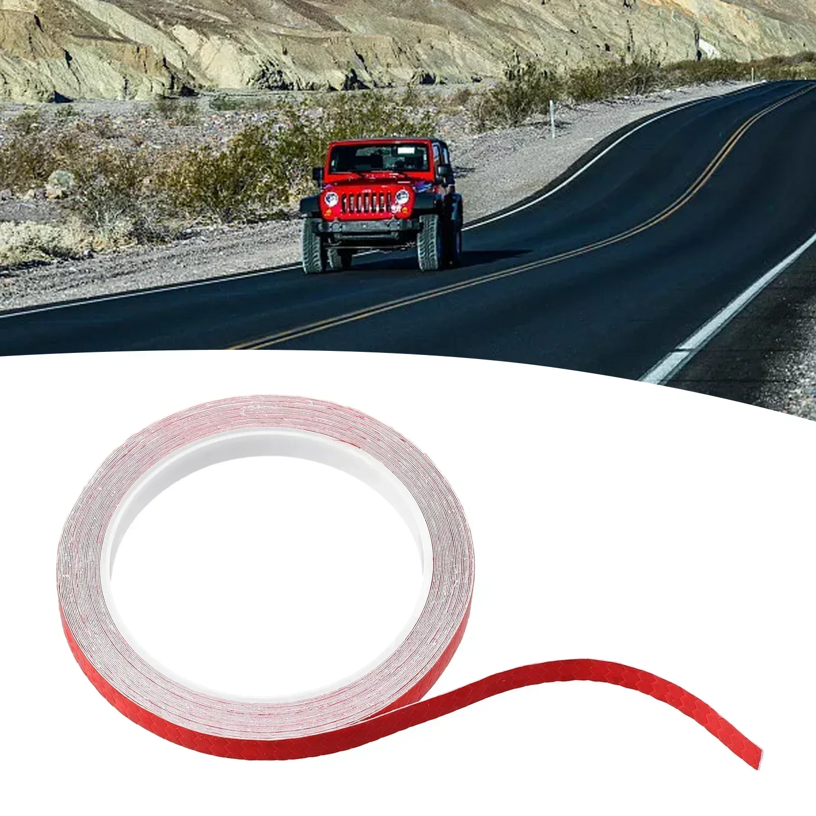1 cm x 8 m Auto Styling Reflektierende Streifen Band Motorrad Fahrrad Körper Felge Rad Streifen Band Aufkleber Dekorative rot/Blau/Weiß/Gelb