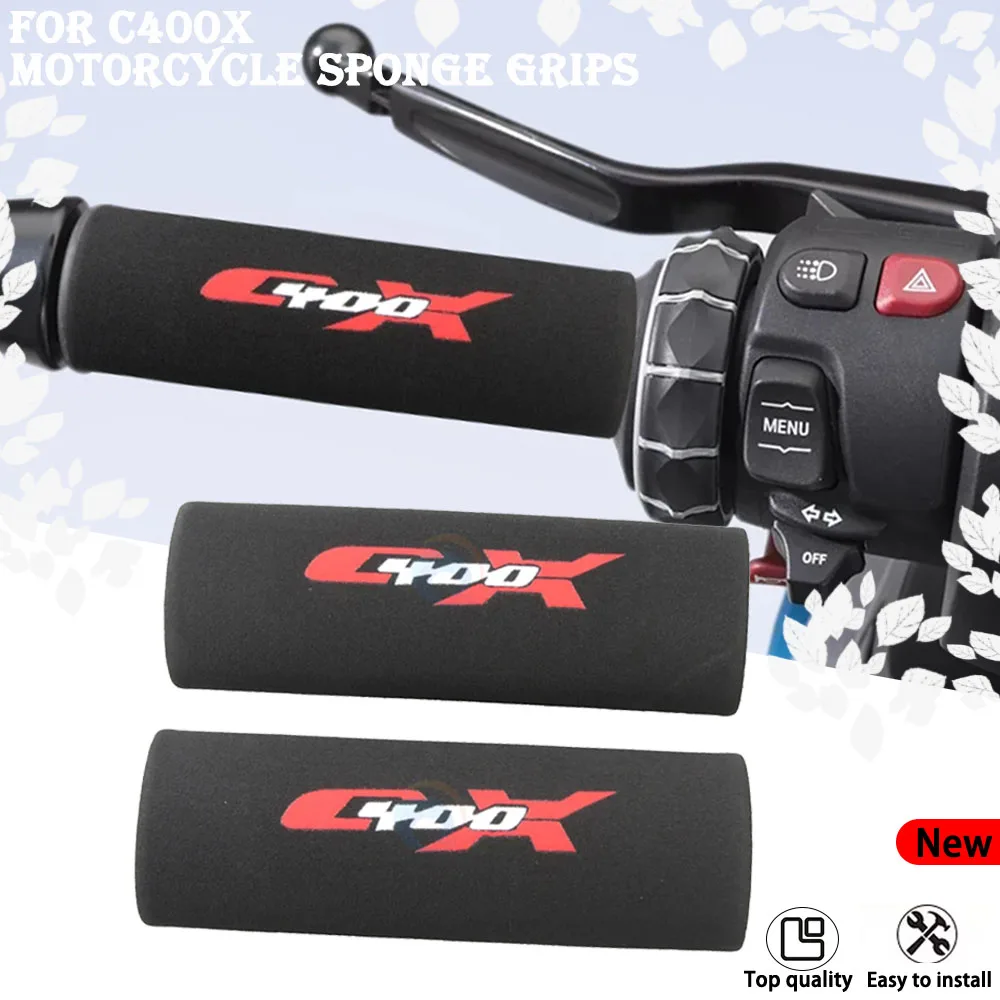 For C 400X C 400 X 2018 2019 2020 2021 2022 2023 Soft Motorcycle Handlebar Grip Sponge Non-slip Motorbike Grips Case Accessories