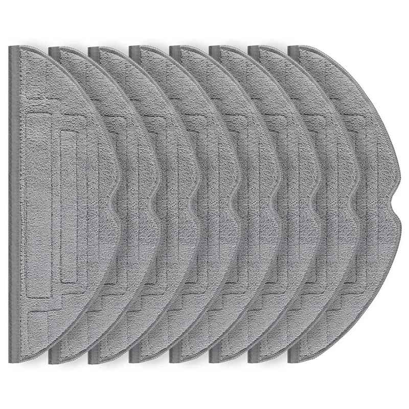 Аксессуары для роботов-пылесосов, 8 шт., подушечки для швабры, ткань из микрофибры для Roborock S8 Pro Ultra-CLIM