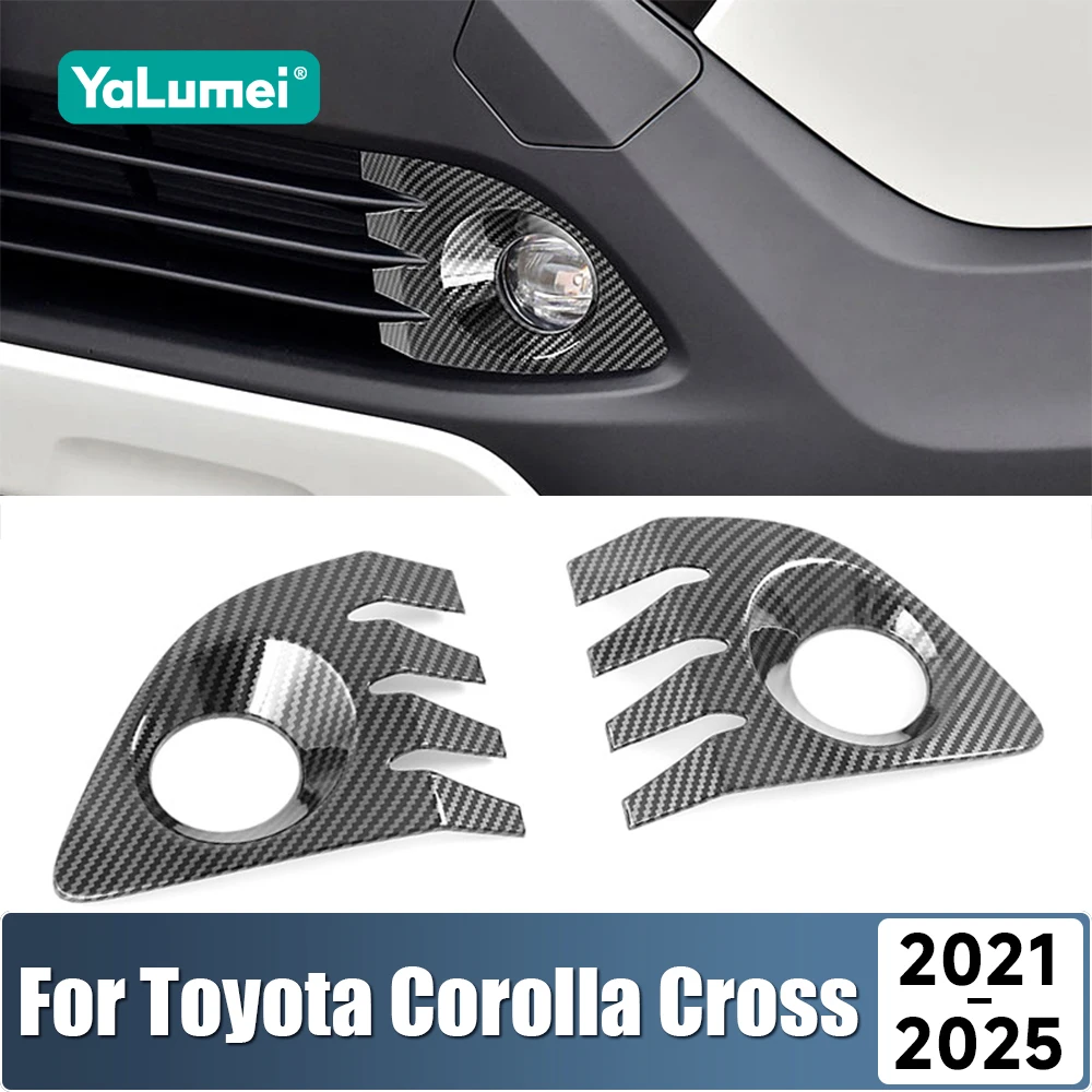 Für Toyota Corolla Kreuz XG10 2021 2022 2023 2024 2025 Hybrid ABS Auto Nebel Vorne Lampe Trim Rahmen Abdeckung Aufkleber zubehör