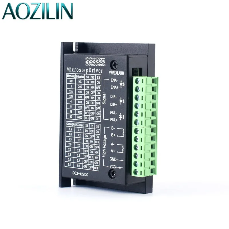AOZILIN TB6600 Stepper Motor Driver,32 Micro‑Step 4.0A DC9‑42V 3‑24V Pulse for 42 57 Stepper Motor CNC Automation Project