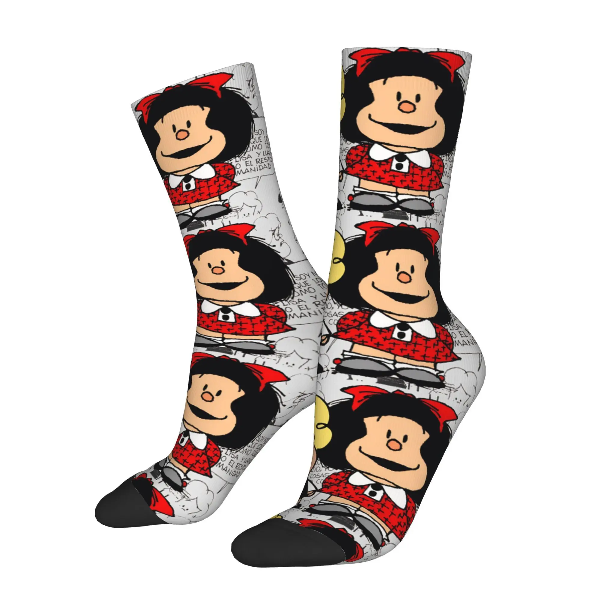 

Mafalda милые мужские носки с комиксами, новинка весны, лета, осени и зимы, чулки