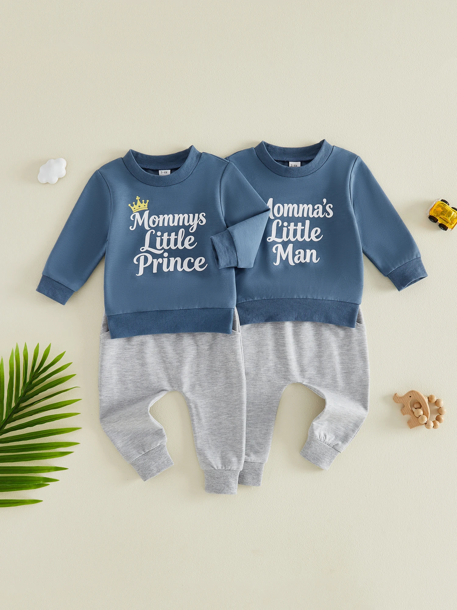 

Toddler Boy Winter Outfits Warm Fleece Hoodie Jogger Pants Set Infant Clothing with Bear Print Pullover Sweatshirt