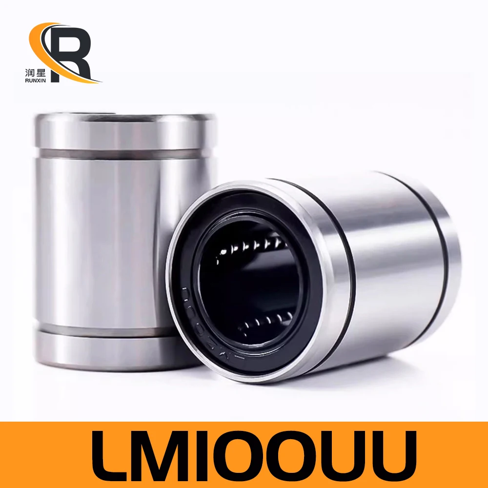 

RXTNC LM100UU lm100uu GCr15 Linear Bearings high precision Sliding Extended Ball Guide Bushing