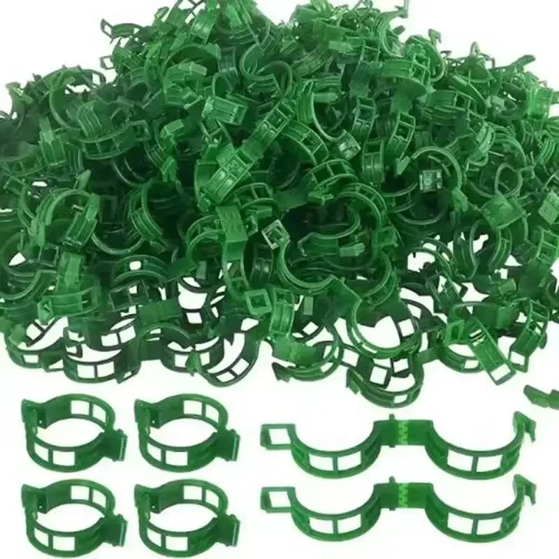 50-150Pcs Plant Support Clips Fixture Plastic Garden Plants Stalks Holder Strapping Clip For Climbing Plants Tomato Grape