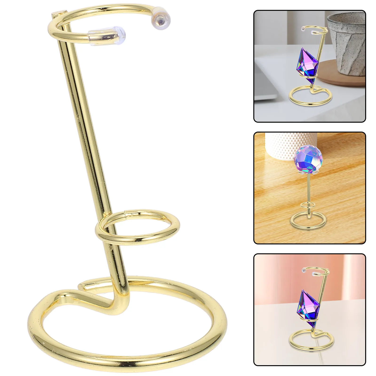Crystal Ball Display Stand Stone Holder Robust Rock Display Rack for Crystals Minerals Office Home Decor Crystal Ball Base