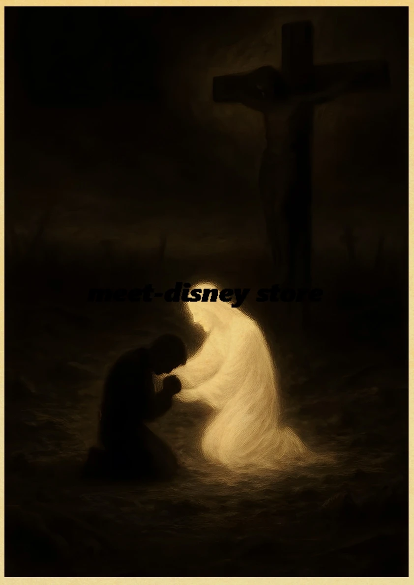 The Cross of the Son of God  Landscape Paintings Wall Art Pictures Home Decoration Bedroom Skateboard Poster Bedroom Gift