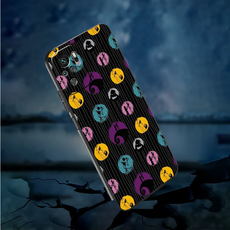 Funda For Xiaomi Redmi Note 11 10 Pro 12 12S 9S Phone Case 9 8 8T 7 12C 10C 9A 9i 9C 13 A1 Shell Jack Nightmare Before Christmas