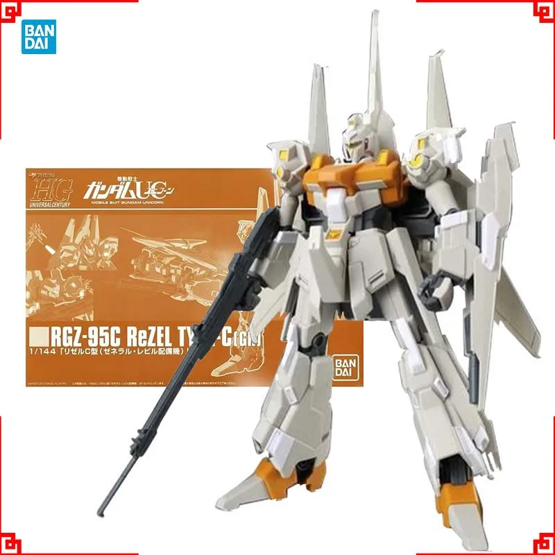 

Bandai Gundam Model Kit HGUC PB Rezel Type C Фигурка Gunpla Строительный комплект Gundam Коллекционные фигурки аниме Игрушки Подарок для мальчиков