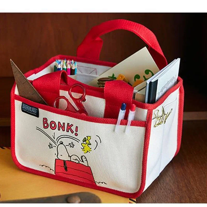 Snoopy Travel Storage Bag uomo donna Pouch Bed Desk Bag Wash Bag Storage Organizer può essere appeso Dry Wet Separation Storage Bag nuovo