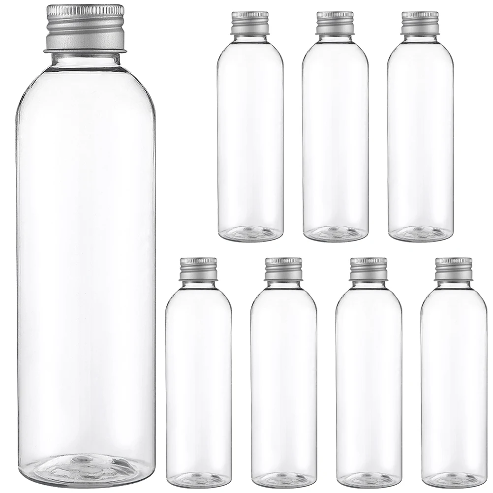 

8Pcs Packing Portable Container Lids Transparent Bottles Clear Bottles With Lids for Travel Bakery Packing Party