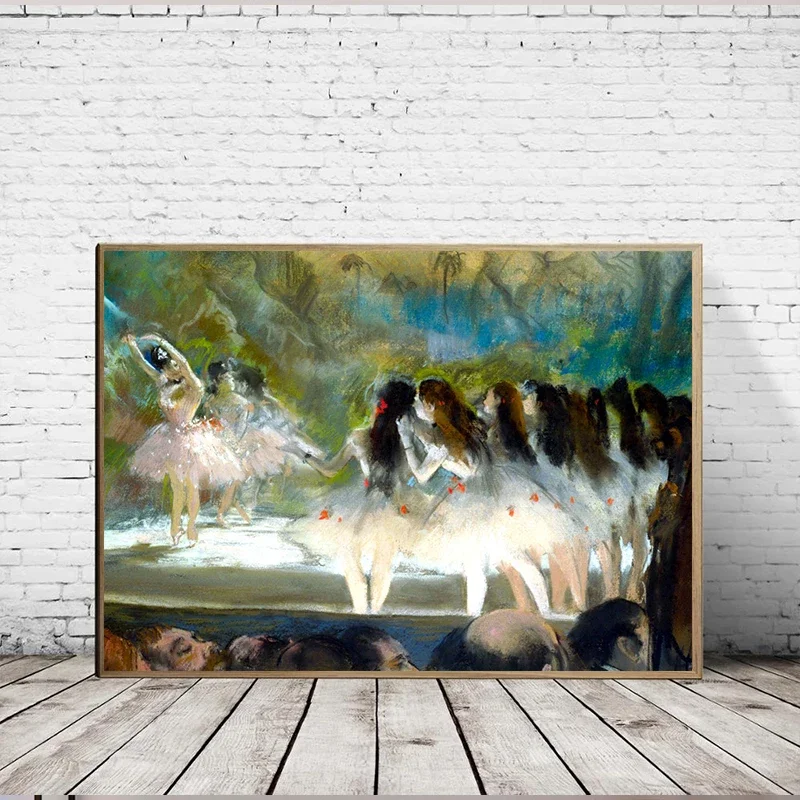 Edgar Degas Famous Artwork Posters and Prints The Rehearsal Dancers Canvas Painting Wall Art Picture for Living Room Home Decor