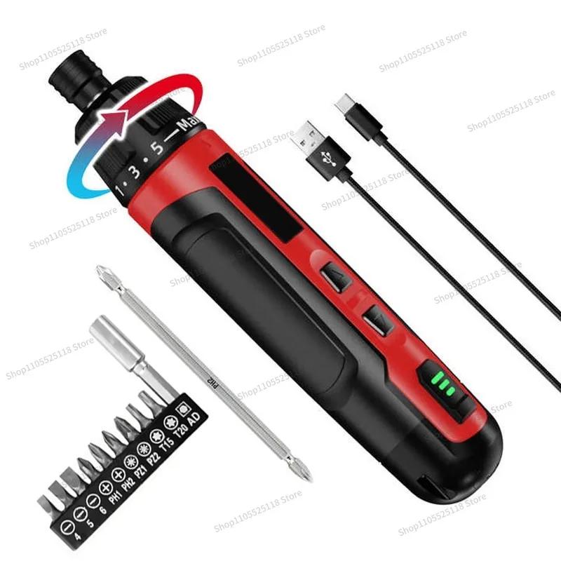 For Large Torque Electric Screwdriver, Rechargeable Household, Small Electric Set