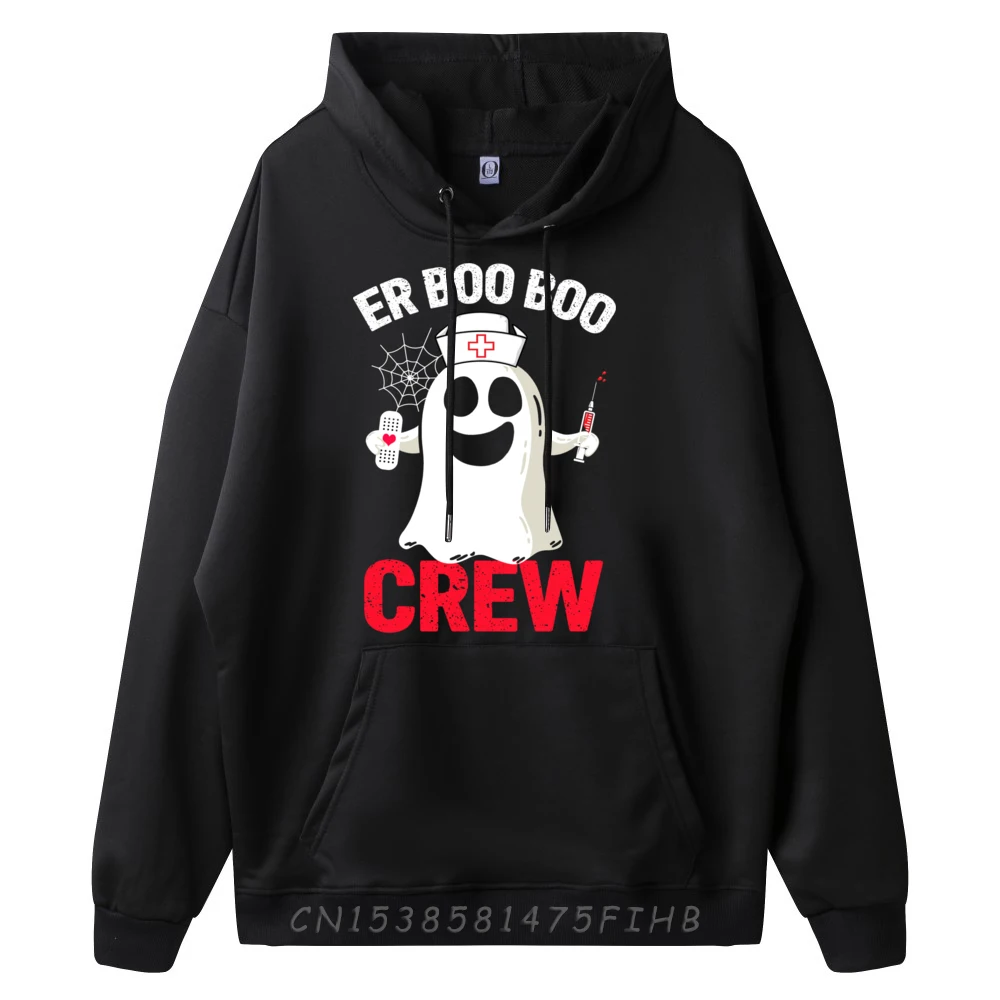 Halloween Er Costume Men Er Boo Boo Crew Nurse Ghost Designer Clothes Men Breathable Band Hoodies Oversized Print