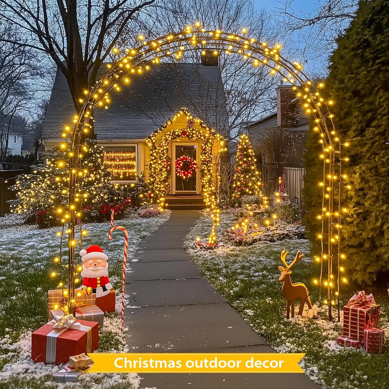 80 Lampu Natal LED Tahan Air untuk Luar Ruangan, Lampu Peri Mini Berkelap-kelip dengan Remote Control, 8 Mode, Bertenaga Baterai, untuk Dalam Ruangan