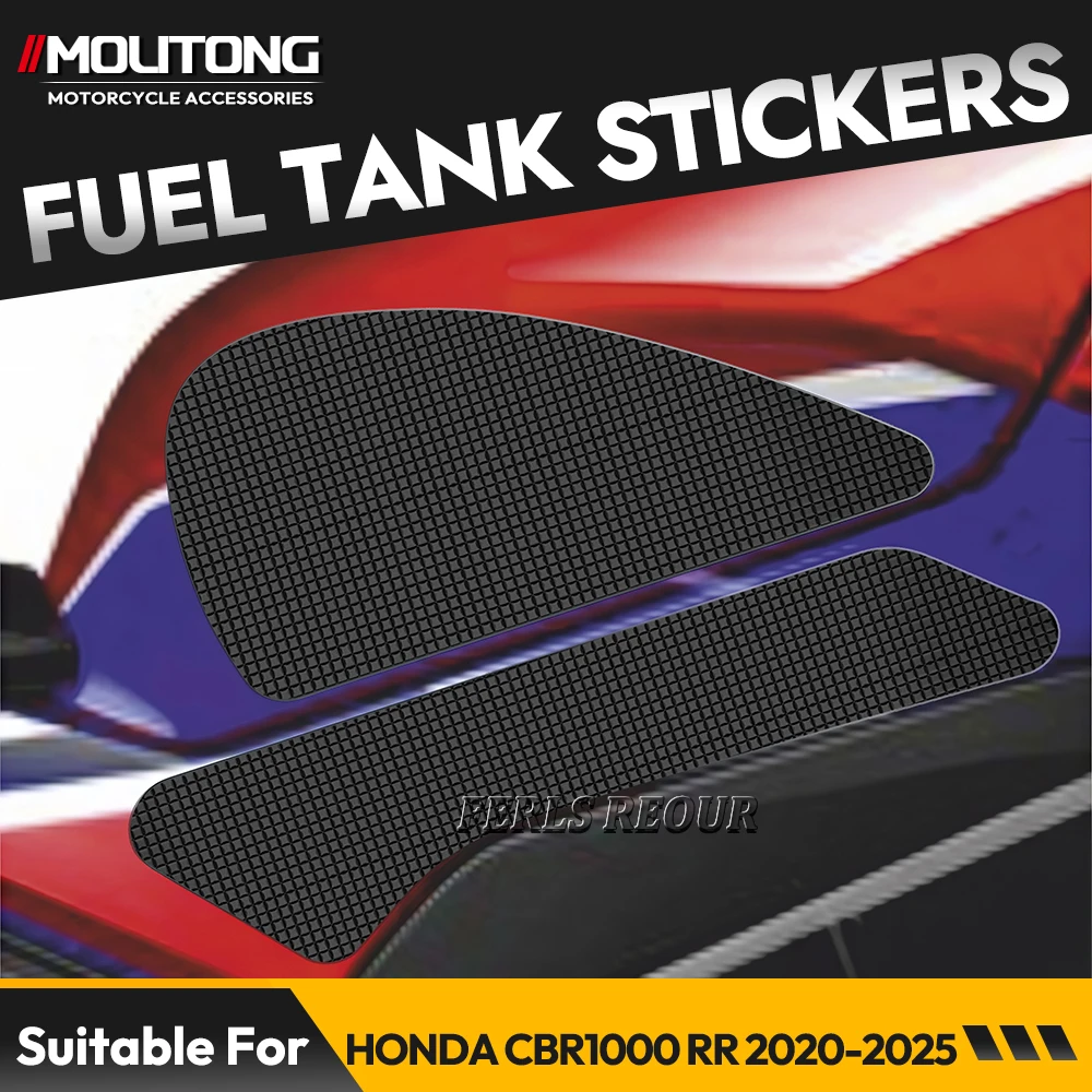 Silicone anti-slip fuel tank sticker side sticker set for Honda CBR1000RR 2020-2025 motorcycles.