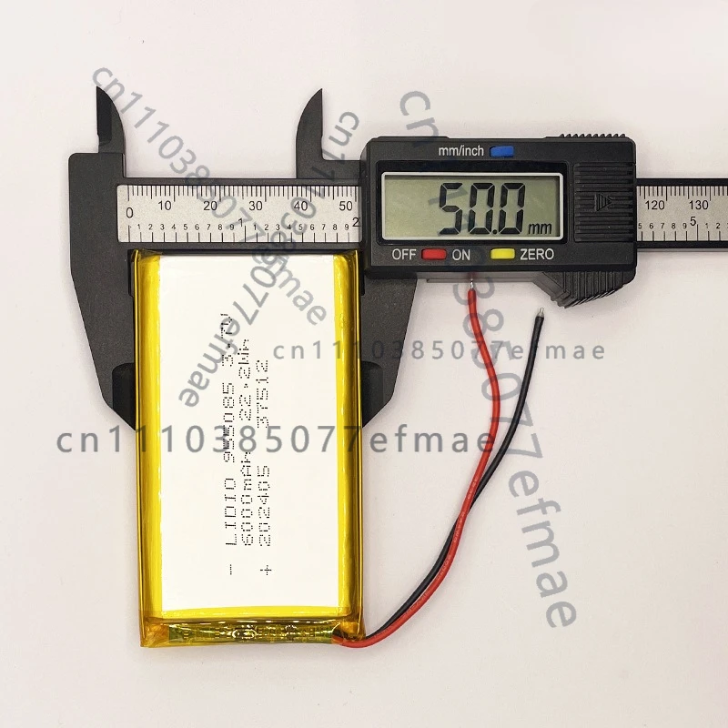 3.7V 6000mAh 955085 with safety protection plate can be recharged