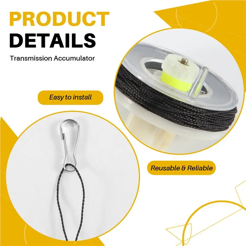 NALFI-Trip Wire On Reusable Reel - Early Warning Perimeter Defense For All Devices 85FT Line On Easy Wind Reel