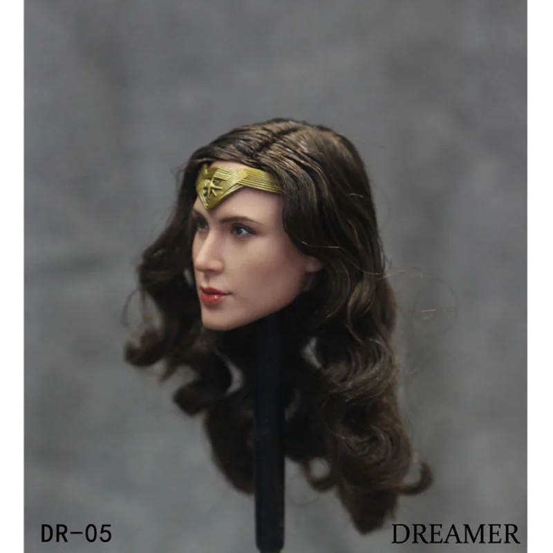 Gal Gadot Head 1/6 Europe Sculpture Carving Dreamer DR-05 for 12inch Female Soldier Dolls Body Action Figure Collection In Stock