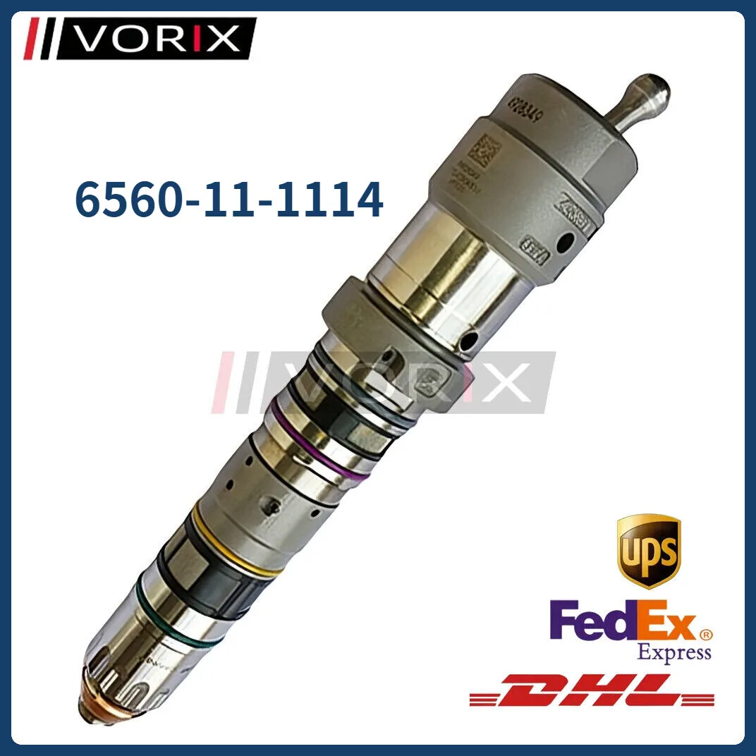 

Fuel Injector 6560-11-1114 for Komatsu 6D170 Diesel Engine PC1250-7 Excavator