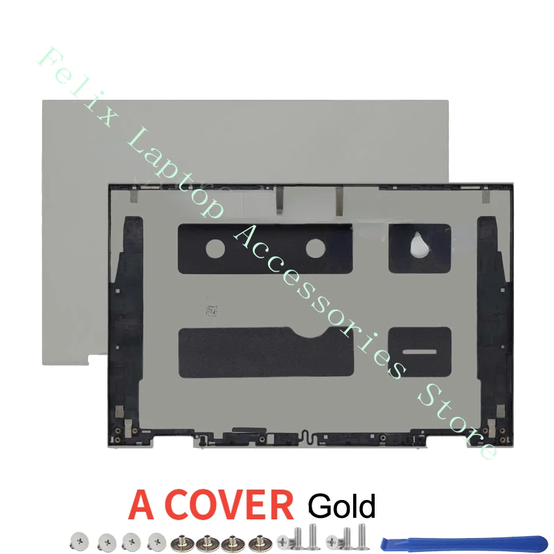 For Dell Inspiron 5410 5415 2-in-1 Laptop LCD Rear Lid Back Cover Palmrest Upper Replacement Housing Shell Silver Gold Blue