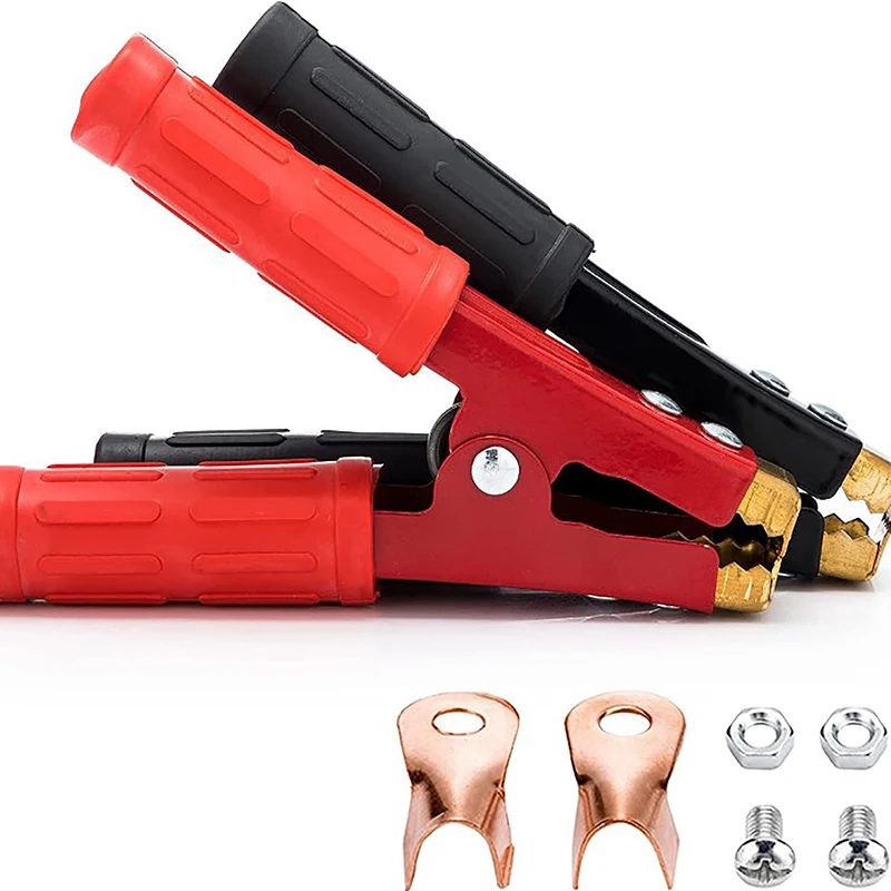 

2pcs 1000A Heavy Duty Copper Alligator Clips Terminal Test Electrical Battery Crocodile Clamp For Jumper Cables Boost