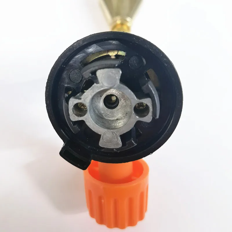 2108 Double-barrelled Welding Torch Butane Gas Blow Torch Flame Gun Portable Flamethrower Burner Outdoor Camping BBQ Tool
