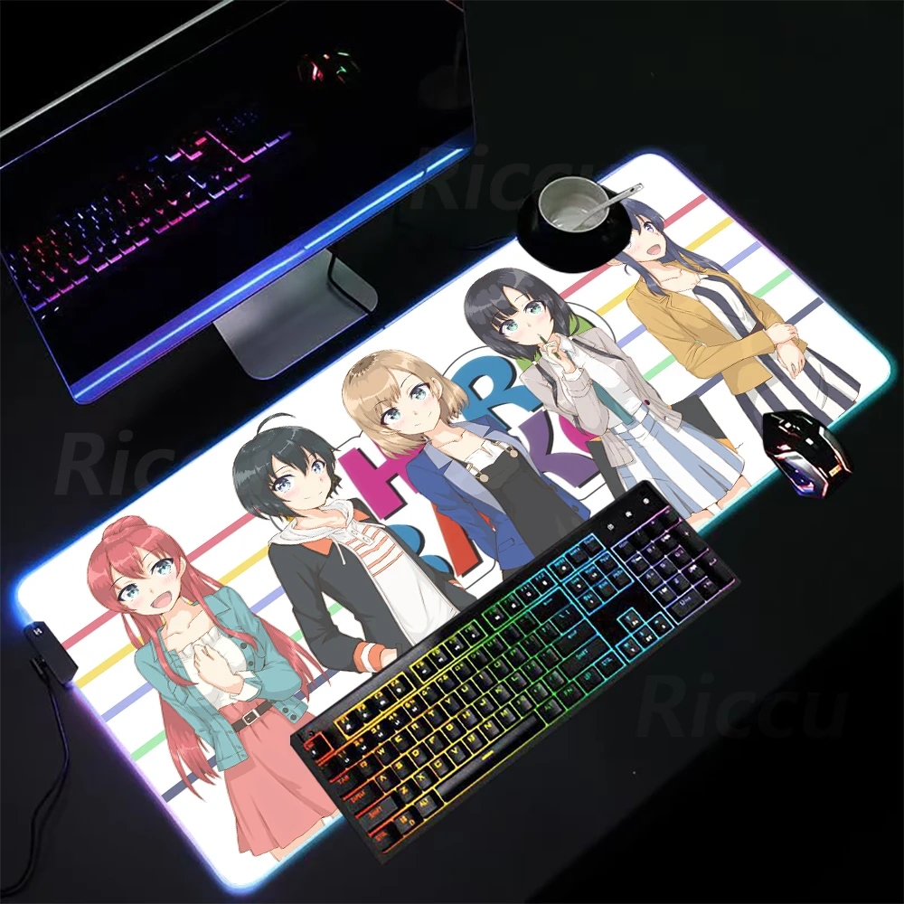 

Many people like it SHIROBAKO Anime 400x900 mouse Pad HD printing RGB Mouse Pad Desktop Large size gaming accessories mouse pad