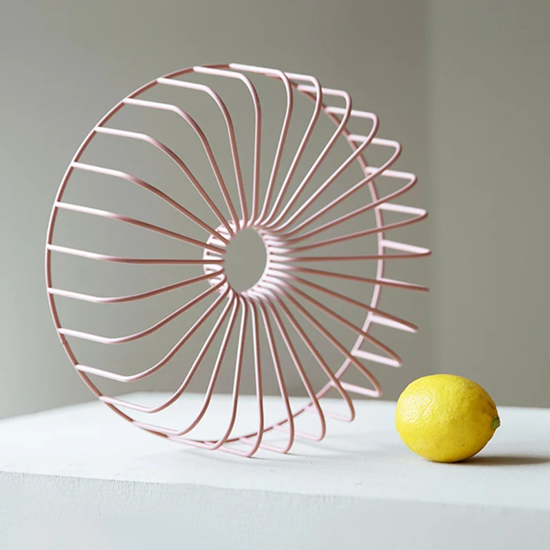 

Fruit basket Nordic wind plate drain simple living room kitchen creative melon and fruit rack
