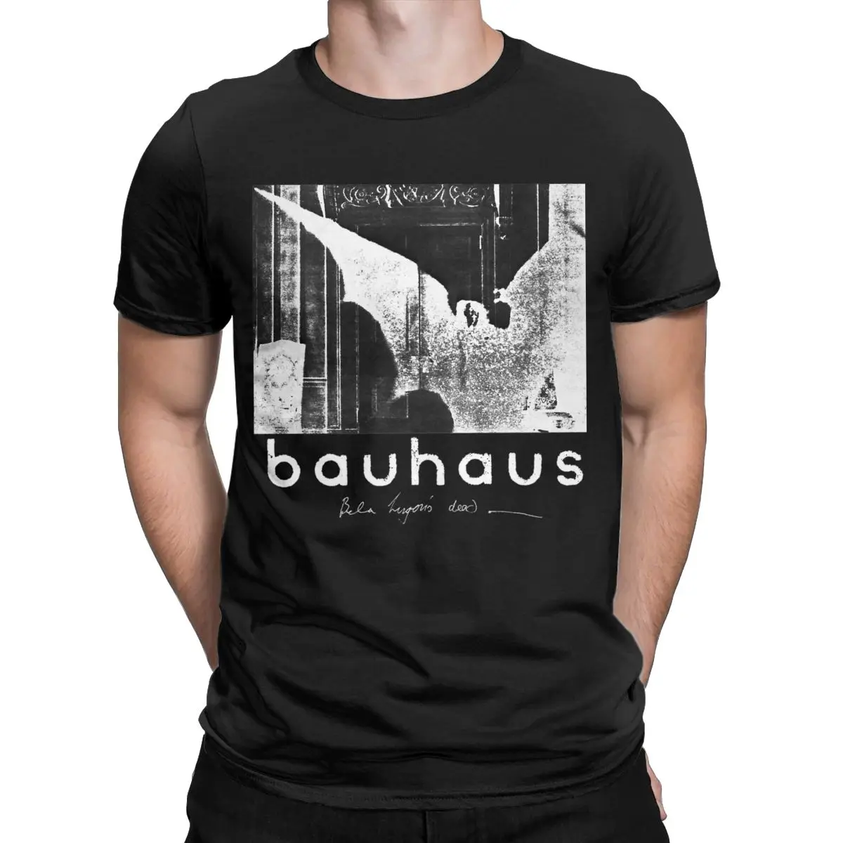 Bela Lugosi's Dead Horror Post Punk 80s Bauhaus T-Shirts for Men Funny Cotton Tees Short Sleeve T Shirts New Arrival Tops