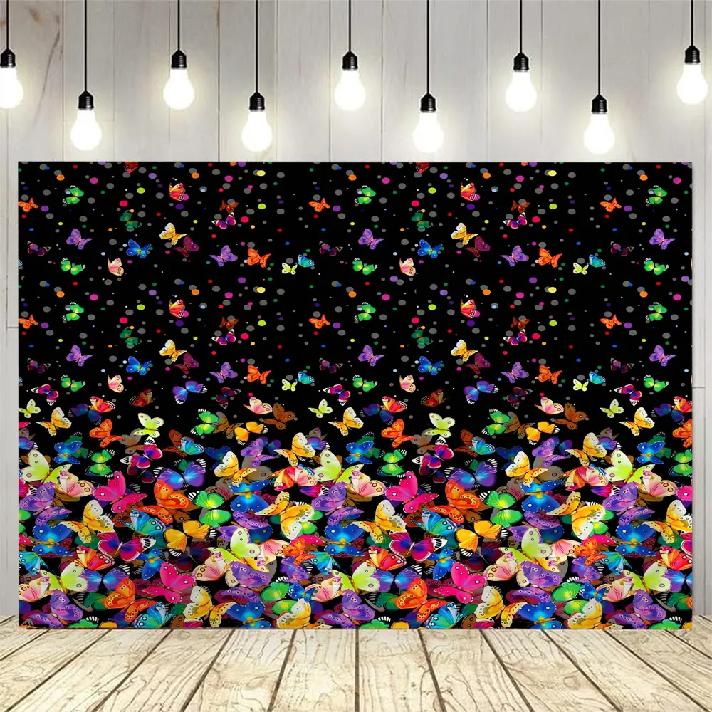 Butterfly Aesthetics Grand Tapestry Dreamy Feather Bohemian Wall Hanging Cloth Hippie Home Living Room Bedroom Background Poster