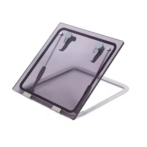 RV/Marine Square Hatch Window Aluminum Alloy Hatch Door Deck with Tempered Glass for Yacht Boat Motorhome Caravans