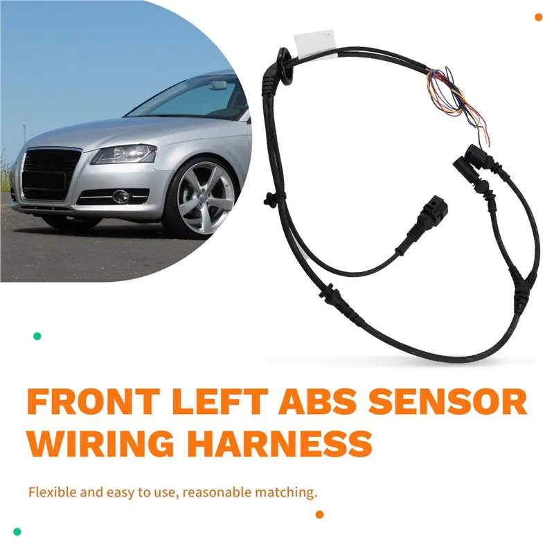 Reliable-For A3 8P Front Left ABS Sensor Wiring Harness 1K0927903J 1K0 927 903 J 1K0927903 J