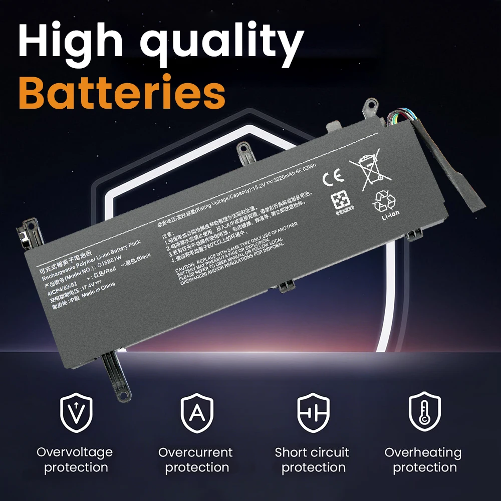 BGBT G15B01W Battery for XiaoMi Gaming Laptop 15.6
