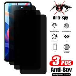 3Pcs Privacy Screen Protector For Xiaomi Redmi A1 12C 10C 10A 9T 9C 9A 8 Anti-Spy Tempered Glass For Redmi K40 K50 K60 Pro Glass