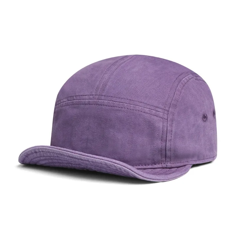 Individuell bedruckte, bestickte Baseballkappe mit weichem Schirm für Frühling und Herbst, Street-Trend, gewaschener Kurzschirm, Fünf-Panel-Campingmütze – Detail 9
