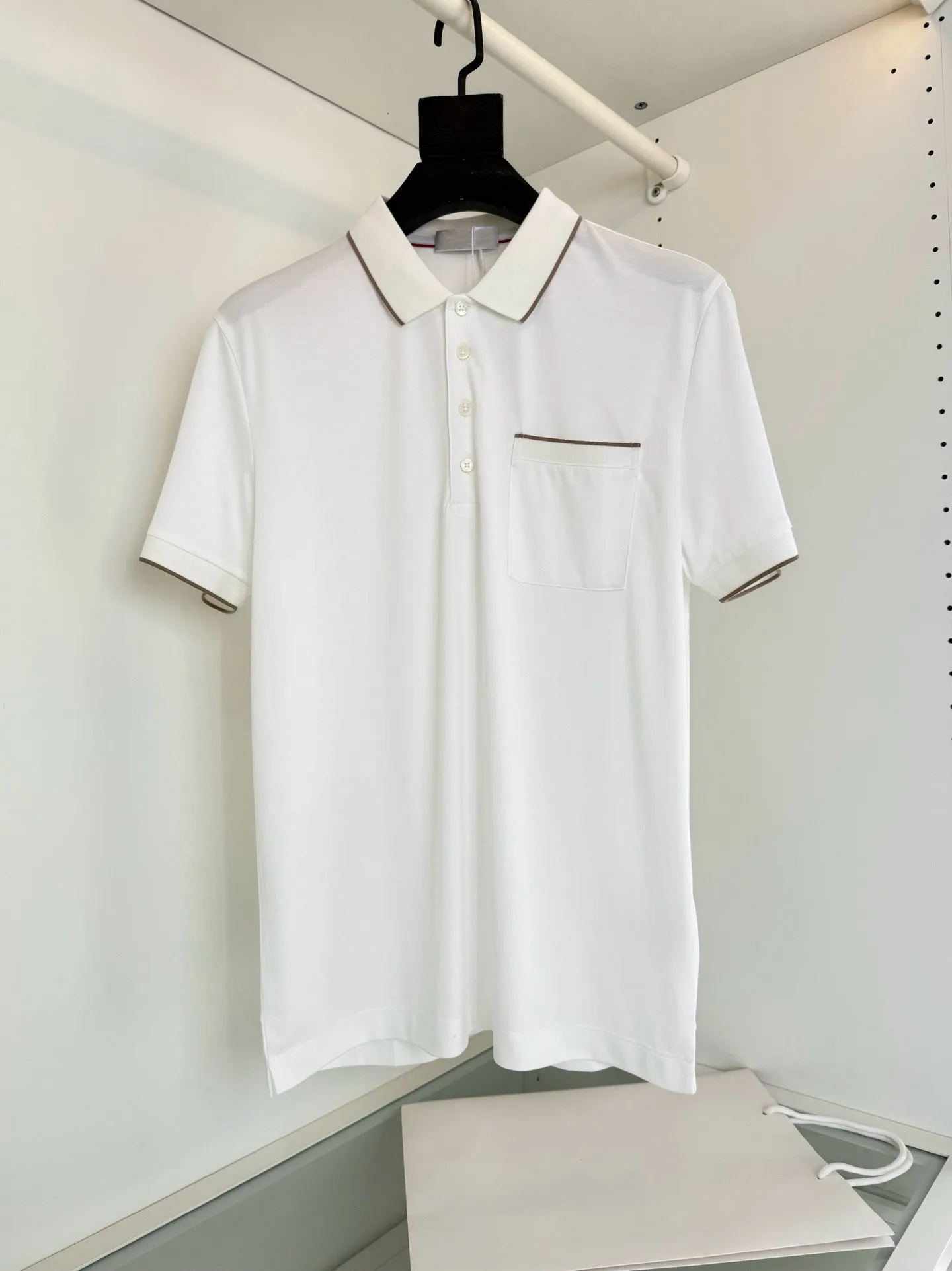 BC old money wind summer business lapel half-sleeved polo shirt men's casual short-sleeved t-shirt