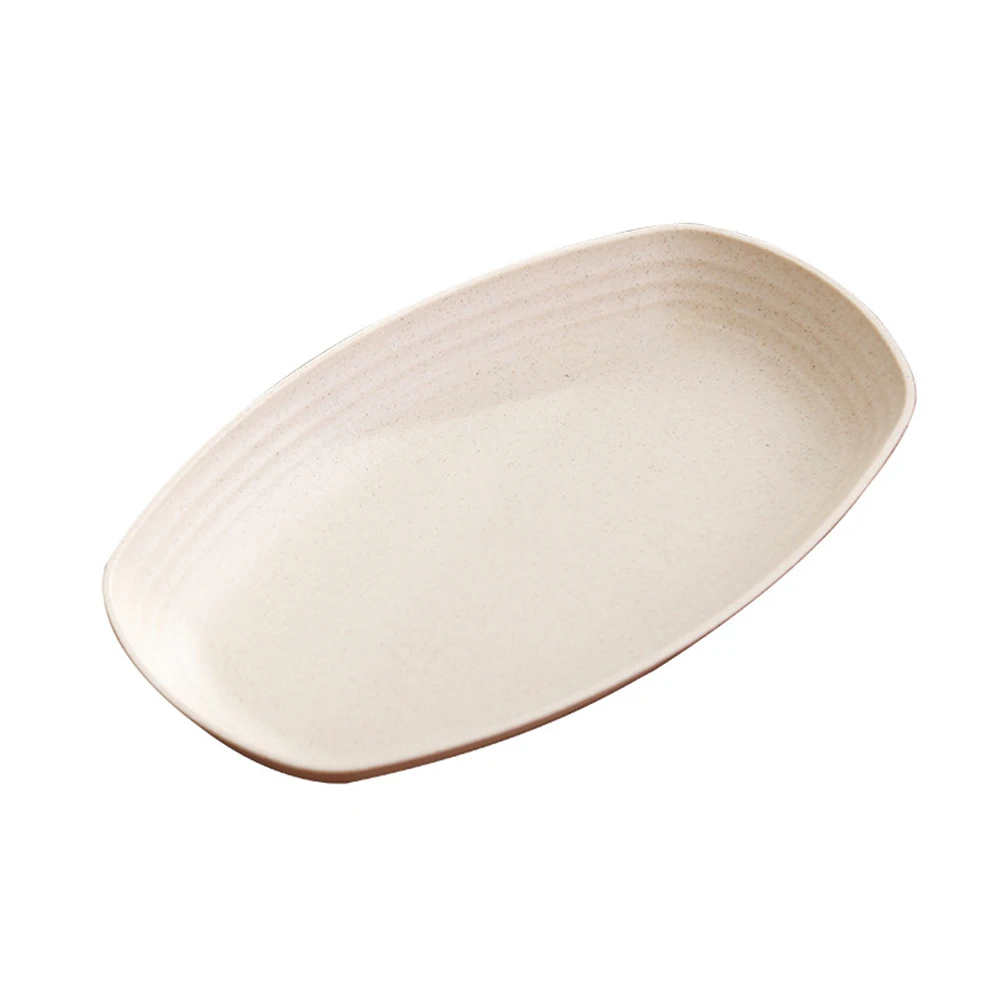 

Fish Platter Anti-fall Plates Serving Dinnerware Rectangular Sturdy Cut Resistant Safe Healthy Family