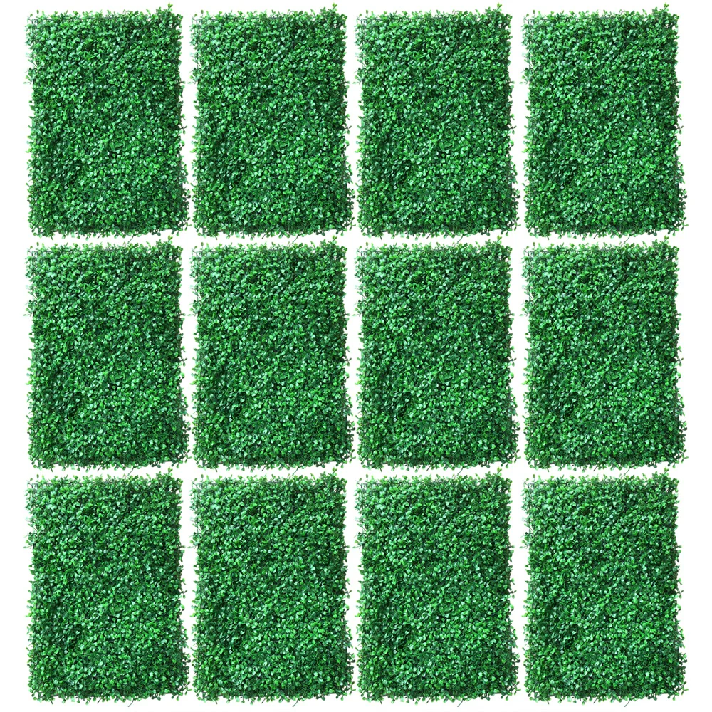 Imagem -03 - Cerca de Privacidade de Tela de Hedge Artificial Planta do Falso Deixa Painéis Grama de Buxo Decoração de Jardim de Casa Decoração da Parede do Quintal 60x40cm 12 Pcs