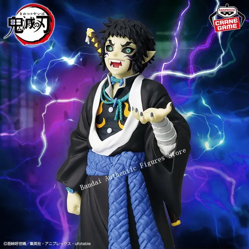 In Stock Original BANDAI BANPRESTO Demon Slayer Kaigaku Ghost Costume PVC Anime Character Model Collection Toys Gifts