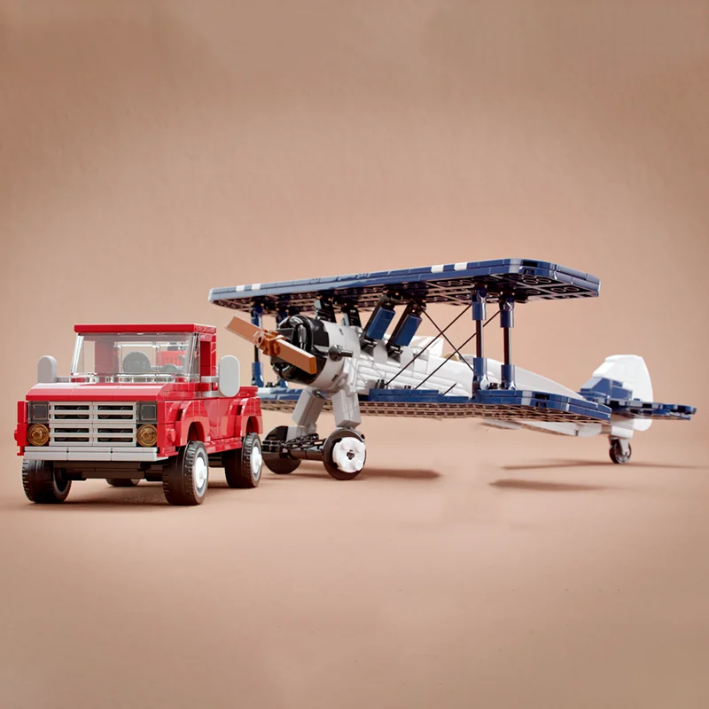 

644PCS MOC Creative Model Grandpa S Biplane Bdp 9 Custom Building Blocks DIY Ideas Assembly Display Gift Decoration Building Set