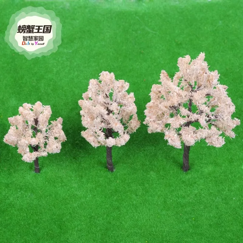 20pcs 6cm 8cm 10cm Model Tree Miniature Landscape Diorama Building Material Garden Plant Scenery HO Scale Model Railway Layout