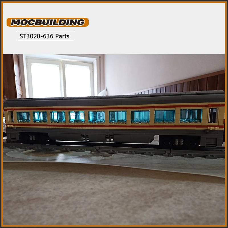 Train Wagon Moc Building Blocks Train Carriage DIY Assembly Technology Bricks Display Creative Toys Xmas Gifts