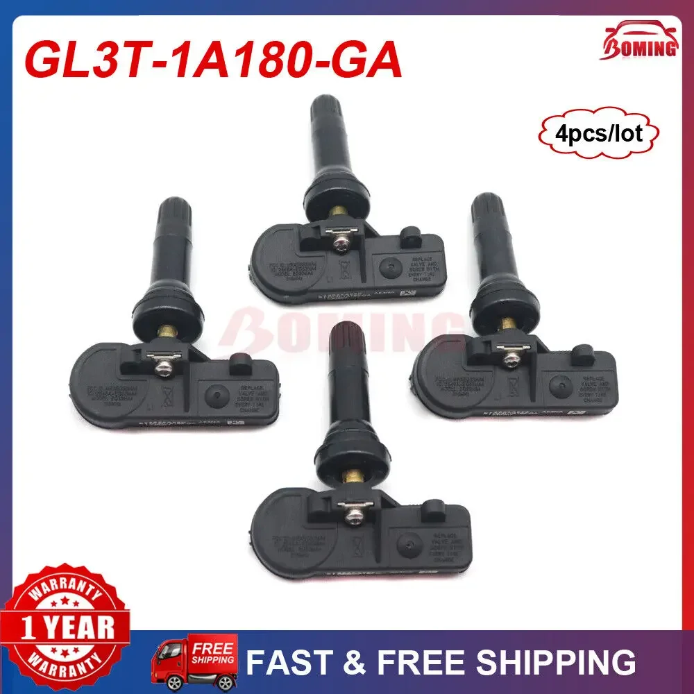 GL3T-1A180-GA Car New TPMS 4PCS Tyre Pressure Sensor For Ford F-150 Reg / Ext 2018-2019 315MHz GL3T1A180GA ML3T-1A180-AA