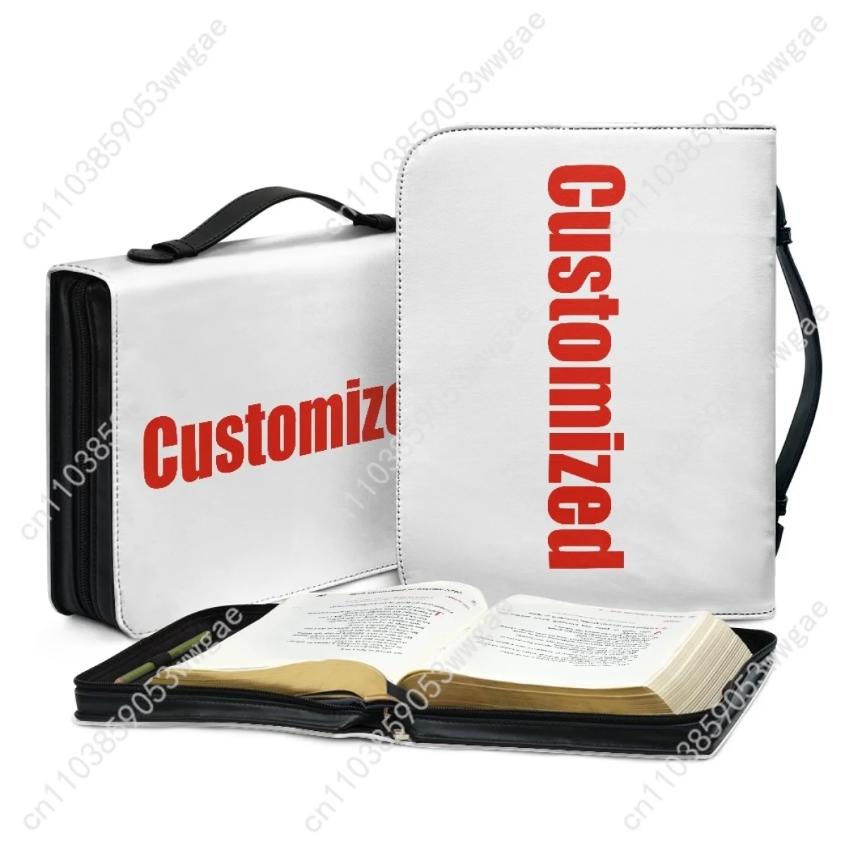 Wuthering Waves Bible Bags Christian Gift Personalized Cover Bible Pack Waterproof Leather Bag High Quality Pockets Package Case
