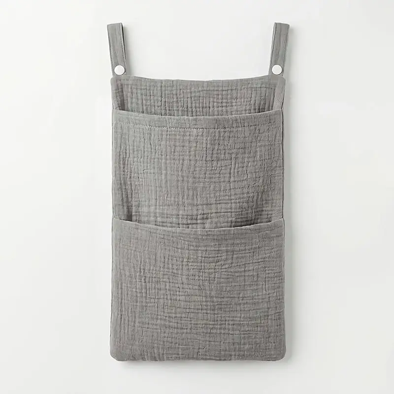 Pure Cotton Multifunctional Baby Hanging Storage Bag Portable Organizer For Crib Stroller Newborn Diaper Essentials Accessories